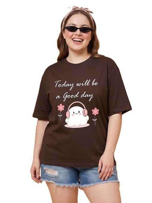 Womens Cotton Half Sleeve T Shirt | Round Neck Casual Regular Fit Tee | Soft Top for Women