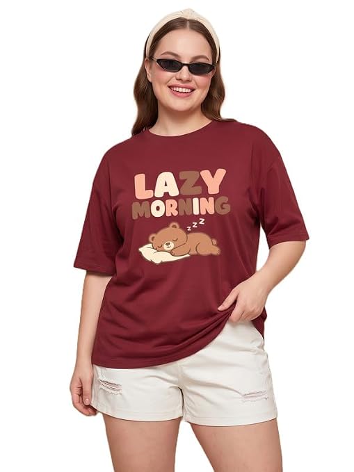 Womens Premium Cotton T-Shirt | Round Neck Half Sleeve Soft Casual Top