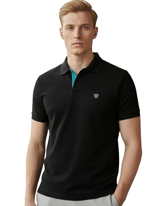 Lux Cozi Men's Cotton Solid Polo Tshirt | Collar Tshirts | Half Sleeves | Stylish & Premium All Day Wear