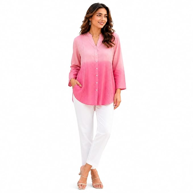 Women's Cotton Light Short Kurti Shirt Top
