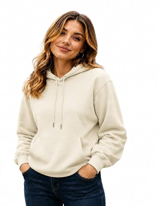 Mack Jonney Women's Premium Fleece Hoodie Sweatshirt|Stylish Winter Hooded Pullover|Comfortable Casual Wear Hoodie for Gym, Travel & Outdoor-