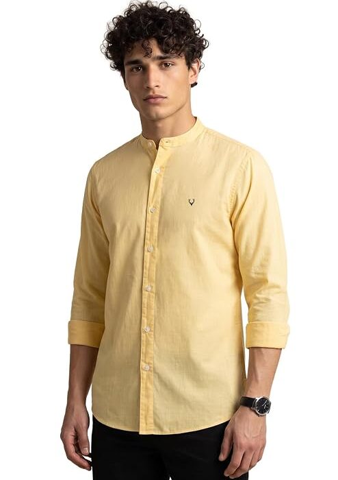 Allen Solly Men's Cotton Slim fit Shirt
