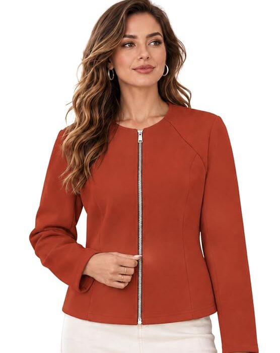 Leriya Fashion Tailored Jacket for Women Regular Fit | Ladies Winter Jacket | Warm Office Wear Jackets | Stylish Casual Winter Coat for Travel & Daily Wear