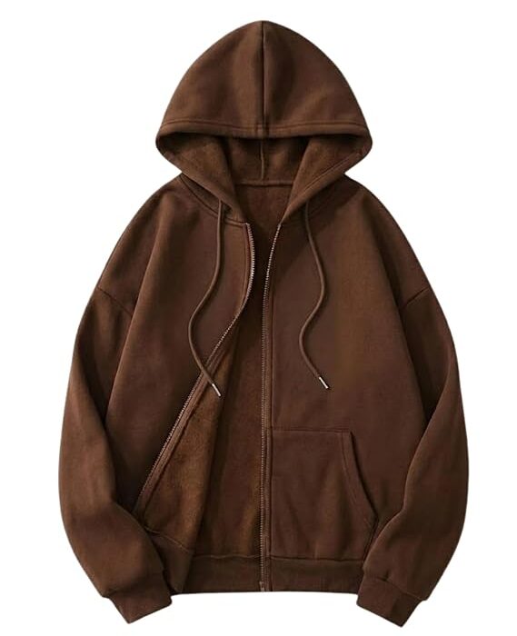 SHAIRA FASHION Women's Solid Zipper Hooded Sweatshirt Front Zip I Ribbed Hem, Lined Hood I Casual Winter Wear Jacket I Lightweight I Warm & Stylish Kangaroo Pocket