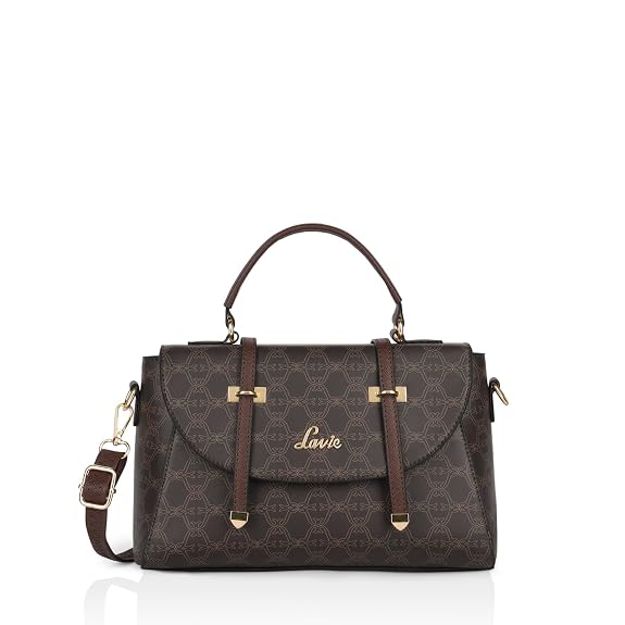 Lavie Women's Beech Flap Satchel Bag | Satchel Handbag for Work | Ladies Purse | Stylish Shoulder Bag | Gift for Women | Rakhi Gift for Sister