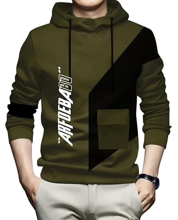AUSK Men's Full Sleeve Hooded T-Shirt - The Ultimate Cotton Blend Comfort || Hoodies for Mens