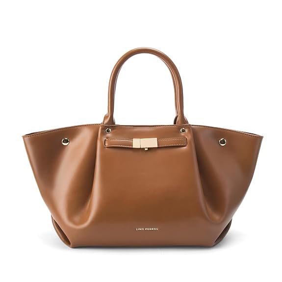 Lino Perros Monroe Caramel Womens Satchel Bag