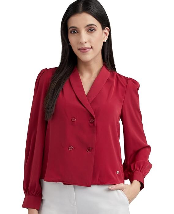 Allen Solly Women' Polyester Regular fit Blouse