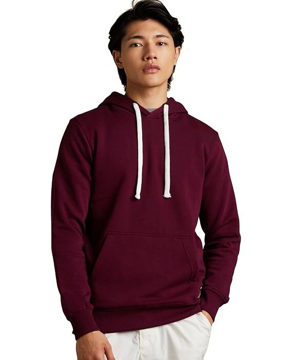 Symbol Men's Cotton Blend Hooded Sweatshirt | Drawstring & Kangaroo Pocke