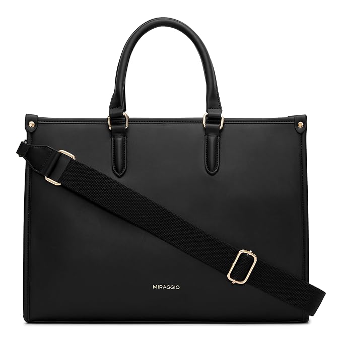 Miraggio Denice Solid Structured Tote Bag For Women With Adjustable & Detachable Sling | Tote Bag For Women Stylish
