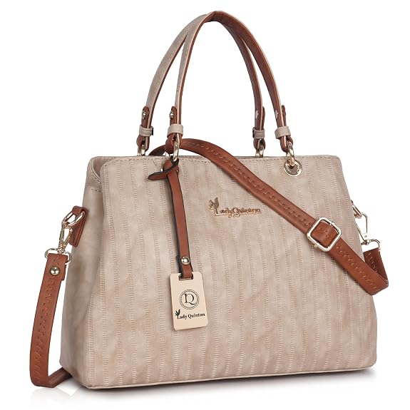 Lady Quinton Women's Striped Line Handbag for Women| Ladies purse | Stylish Shoulder Bag | Gift for Women