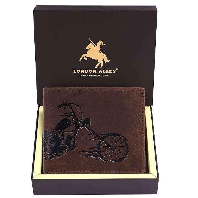 LONDON ALLEY Harley Tan Leather Men's Wallet